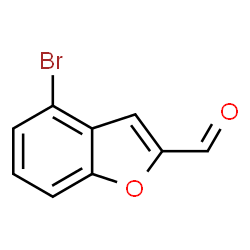 ChemSpider 2D Image | 4-bromobenzofuran-2-carbaldehyde | C9H5BrO2