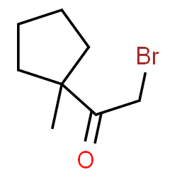 ChemSpider 2D Image | 2-Bromo-1-(1-methylcyclopentyl)ethanone | C8H13BrO