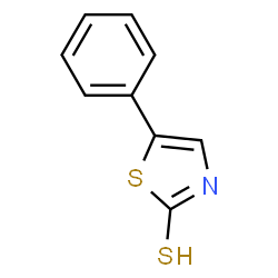 ChemSpider 2D Image | 5-Phenylthiazole-2-thiol | C9H7NS2