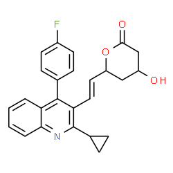 ChemSpider 2D Image | Pitavastatin Lactone | C25H22FNO3
