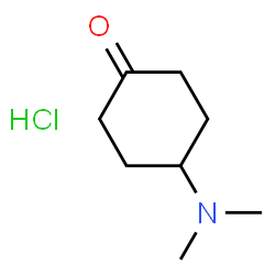 ChemSpider 2D Image | 4-(Dimethylamino)cyclohexanone hydrochloride (1:1) | C8H16ClNO