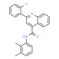 ChemSpider 2D Image | 2-(2-Chlorophenyl)-N-(2,3-dimethylphenyl)-4-quinolinecarboxamide | C24H19ClN2O