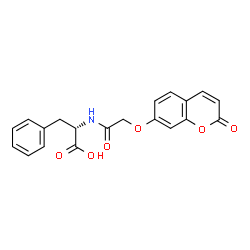 ChemSpider 2D Image | N-{[(2-Oxo-2H-chromen-7-yl)oxy]acetyl}-L-phenylalanine | C20H17NO6