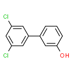ChemSpider 2D Image | 3',5'-Dichloro-3-biphenylol | C12H8Cl2O