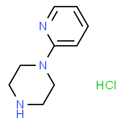 ChemSpider 2D Image | 1-(Pyridin-2-yl)piperazinhydrochlorid | C9H14ClN3