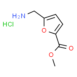 ChemSpider 2D Image | Methyl 5-(aminomethyl)-2-furoate hydrochloride (1:1) | C7H10ClNO3