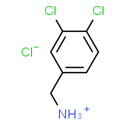 ChemSpider 2D Image | (3,4-Dichlorophenyl)methanaminium chloride | C7H8Cl3N