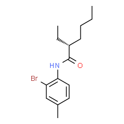 ChemSpider 2D Image | (2R)-N-(2-Bromo-4-methylphenyl)-2-ethylhexanamide | C15H22BrNO