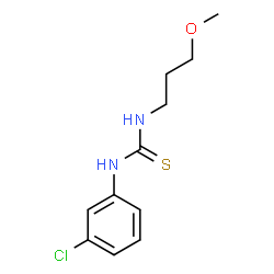 ChemSpider 2D Image | 1-(3-Chlorophenyl)-3-(3-methoxypropyl)thiourea | C11H15ClN2OS