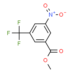 ChemSpider 2D Image | Methyl 3-nitro-5-(trifluoromethyl)benzoate | C9H6F3NO4