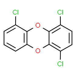 ChemSpider 2D Image | 1,4,6-Trichlorooxanthrene | C12H5Cl3O2