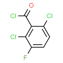 ChemSpider 2D Image | 2,6-Dichloro-3-fluorobenzoyl chloride | C7H2Cl3FO