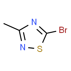 ChemSpider 2D Image | 5-Bromo-3-methyl-1,2,4-thiadiazole | C3H3BrN2S