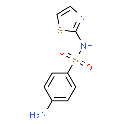ChemSpider 2D Image | 4-Amino-N-(1,3-thiazol-2-yl)benzenesulfonamide | C9H8N3O2S2