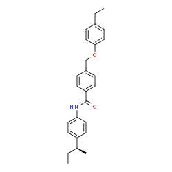 ChemSpider 2D Image | N-{4-[(2S)-2-Butanyl]phenyl}-4-[(4-ethylphenoxy)methyl]benzamide | C26H29NO2