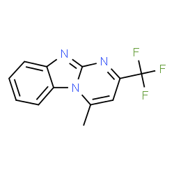 ChemSpider 2D Image | 4-Methyl-2-(trifluoromethyl)pyrimido[1,2-a]benzimidazole | C12H8F3N3