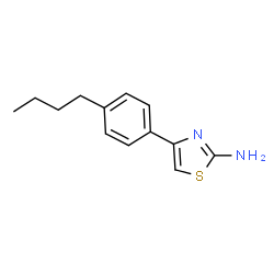 ChemSpider 2D Image | 4-(4-Butylphenyl)thiazol-2-amine | C13H16N2S