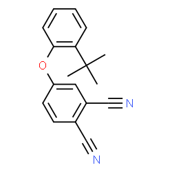 ChemSpider 2D Image | 4-[2-(2-Methyl-2-propanyl)phenoxy]phthalonitrile | C18H16N2O
