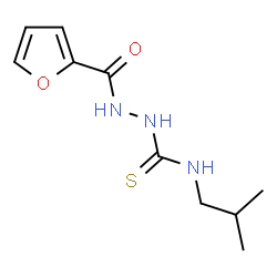 ChemSpider 2D Image | 2-(2-Furoyl)-N-isobutylhydrazinecarbothioamide | C10H15N3O2S
