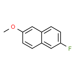 ChemSpider 2D Image | 2-Fluoro-6-methoxynaphthalene | C11H9FO