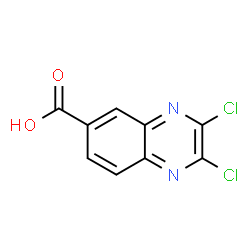 ChemSpider 2D Image | 2,3-Dichloro-6-quinoxalinecarboxylic acid | C9H4Cl2N2O2