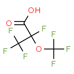 ChemSpider 2D Image | 2,3,3,3-Tetrafluoro-2-(trifluoromethoxy)propanoic acid | C4HF7O3