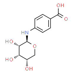 ChemSpider 2D Image | N-(4-Carboxyphenyl)-beta-L-ribopyranosylamine | C12H15NO6