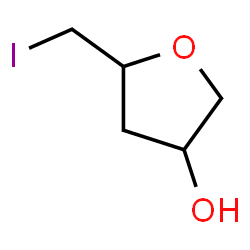 ChemSpider 2D Image | 5-(iodomethyl)tetrahydrofuran-3-ol | C5H9IO2