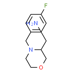 ChemSpider 2D Image | (4-(4-Fluorobenzyl)morpholin-3-yl)methanamine | C12H17FN2O