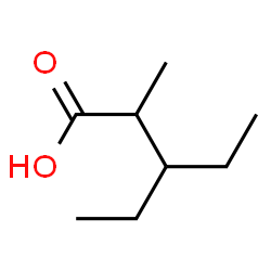 ChemSpider 2D Image | 3-Ethyl-2-methylpentanoic acid | C8H16O2