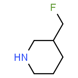 ChemSpider 2D Image | 3-(Fluoromethyl)piperidine | C6H12FN