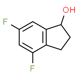 ChemSpider 2D Image | 4,6-Difluoro-1-indanol | C9H8F2O