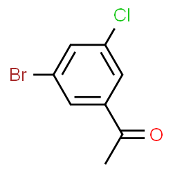 ChemSpider 2D Image | 1-(3-Bromo-5-chlorophenyl)ethanone | C8H6BrClO