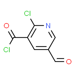 ChemSpider 2D Image | 2-Chloro-5-formylnicotinoyl chloride | C7H3Cl2NO2