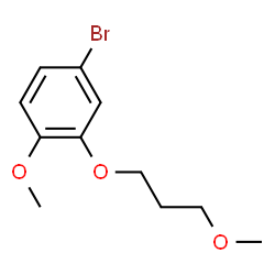 ChemSpider 2D Image | 4-Bromo-1-methoxy-2-(3-methoxypropoxy)benzene | C11H15BrO3