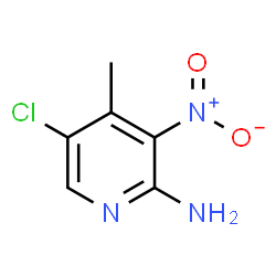 ChemSpider 2D Image | 5-Chloro-4-methyl-3-nitro-2-pyridinamine | C6H6ClN3O2