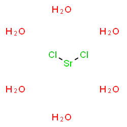 ChemSpider 2D Image | Strontium chloride hexahydrate | H12Cl2O6Sr