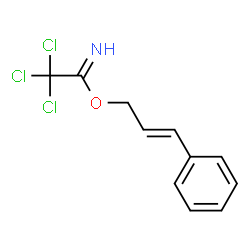 ChemSpider 2D Image | (2E)-3-Phenyl-2-propen-1-yl 2,2,2-trichloroethanimidate | C11H10Cl3NO