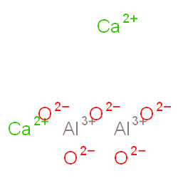 ChemSpider 2D Image | dialuminum dicalcium oxygen(-2) anion | Al2Ca2O5