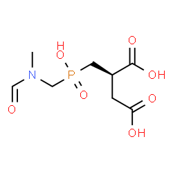 ChemSpider 2D Image | (2R)-2-{[{[Formyl(methyl)amino]methyl}(hydroxy)phosphoryl]methyl}succinic acid | C8H14NO7P