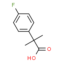 ChemSpider 2D Image | 2-(4-Fluorophenyl)-2-methylpropanoic acid | C10H11FO2