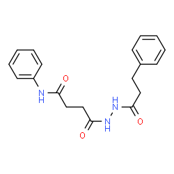 ChemSpider 2D Image | 4-Oxo-N-phenyl-4-[2-(3-phenylpropanoyl)hydrazino]butanamide | C19H21N3O3