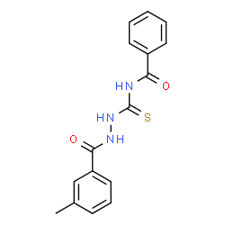 ChemSpider 2D Image | N-{[2-(3-methylbenzoyl)hydrazino]carbothioyl}benzamide | C16H15N3O2S