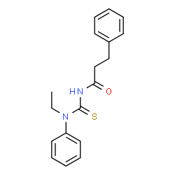 ChemSpider 2D Image | N-[Ethyl(phenyl)carbamothioyl]-3-phenylpropanamide | C18H20N2OS