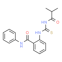 ChemSpider 2D Image | 2-[(Isobutyrylcarbamothioyl)amino]-N-phenylbenzamide | C18H19N3O2S