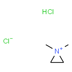 ChemSpider 2D Image | 1,1-Dimethylaziridinium chloride hydrochloride (1:1:1) | C4H11Cl2N