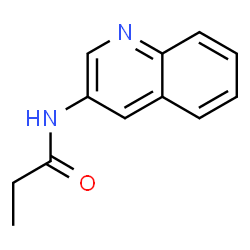 ChemSpider 2D Image | N-(3-Quinolinyl)propanamide | C12H12N2O
