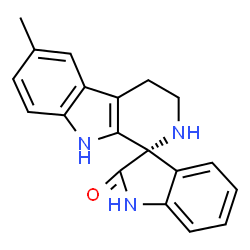 ChemSpider 2D Image | (1S)-6-Methyl-2,3,4,9-tetrahydrospiro[beta-carboline-1,3'-indol]-2'(1'H)-one | C19H17N3O