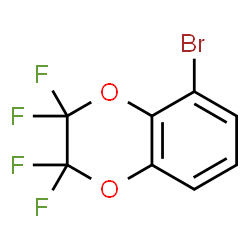 ChemSpider 2D Image | 5-Bromo-2,2,3,3-tetrafluoro-2,3-dihydro-1,4-benzodioxine | C8H3BrF4O2
