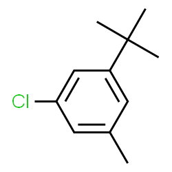ChemSpider 2D Image | 1-(tert-Butyl)-3-chloro-5-methylbenzene | C11H15Cl